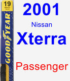 Passenger Wiper Blade for 2001 Nissan Xterra - Premium