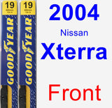 Front Wiper Blade Pack for 2004 Nissan Xterra - Premium