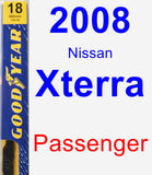 Passenger Wiper Blade for 2008 Nissan Xterra - Premium