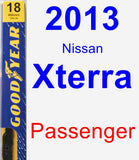 Passenger Wiper Blade for 2013 Nissan Xterra - Premium