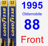 Front Wiper Blade Pack for 1995 Oldsmobile 88 - Premium