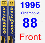 Front Wiper Blade Pack for 1996 Oldsmobile 88 - Premium