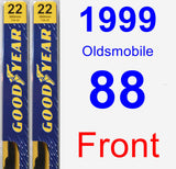 Front Wiper Blade Pack for 1999 Oldsmobile 88 - Premium