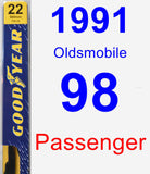 Passenger Wiper Blade for 1991 Oldsmobile 98 - Premium