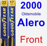 Front Wiper Blade Pack for 2000 Oldsmobile Alero - Premium