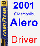 Driver Wiper Blade for 2001 Oldsmobile Alero - Premium