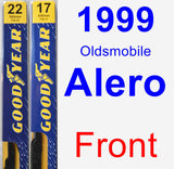 Front Wiper Blade Pack for 1999 Oldsmobile Alero - Premium