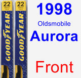 Front Wiper Blade Pack for 1998 Oldsmobile Aurora - Premium