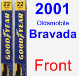 Front Wiper Blade Pack for 2001 Oldsmobile Bravada - Premium