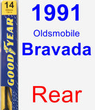 Rear Wiper Blade for 1991 Oldsmobile Bravada - Premium