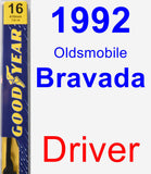 Driver Wiper Blade for 1992 Oldsmobile Bravada - Premium