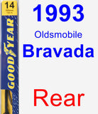 Rear Wiper Blade for 1993 Oldsmobile Bravada - Premium