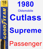 Passenger Wiper Blade for 1980 Oldsmobile Cutlass Supreme - Premium