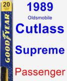 Passenger Wiper Blade for 1989 Oldsmobile Cutlass Supreme - Premium