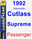 Passenger Wiper Blade for 1992 Oldsmobile Cutlass Supreme - Premium