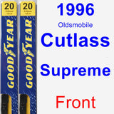 Front Wiper Blade Pack for 1996 Oldsmobile Cutlass Supreme - Premium