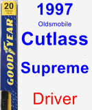 Driver Wiper Blade for 1997 Oldsmobile Cutlass Supreme - Premium