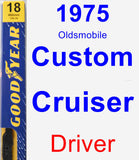 Driver Wiper Blade for 1975 Oldsmobile Custom Cruiser - Premium