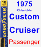 Passenger Wiper Blade for 1975 Oldsmobile Custom Cruiser - Premium