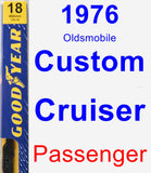 Passenger Wiper Blade for 1976 Oldsmobile Custom Cruiser - Premium