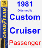 Passenger Wiper Blade for 1981 Oldsmobile Custom Cruiser - Premium