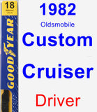 Driver Wiper Blade for 1982 Oldsmobile Custom Cruiser - Premium