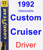 Driver Wiper Blade for 1992 Oldsmobile Custom Cruiser - Premium