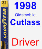 Driver Wiper Blade for 1998 Oldsmobile Cutlass - Premium