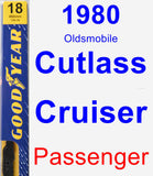 Passenger Wiper Blade for 1980 Oldsmobile Cutlass Cruiser - Premium