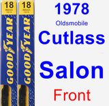 Front Wiper Blade Pack for 1978 Oldsmobile Cutlass Salon - Premium