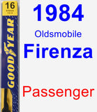 Passenger Wiper Blade for 1984 Oldsmobile Firenza - Premium