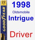 Driver Wiper Blade for 1998 Oldsmobile Intrigue - Premium