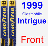 Front Wiper Blade Pack for 1999 Oldsmobile Intrigue - Premium