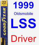 Driver Wiper Blade for 1999 Oldsmobile LSS - Premium