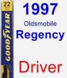 Driver Wiper Blade for 1997 Oldsmobile Regency - Premium