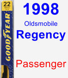 Passenger Wiper Blade for 1998 Oldsmobile Regency - Premium