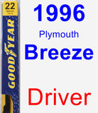 Driver Wiper Blade for 1996 Plymouth Breeze - Premium