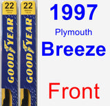 Front Wiper Blade Pack for 1997 Plymouth Breeze - Premium