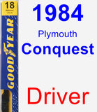 Driver Wiper Blade for 1984 Plymouth Conquest - Premium