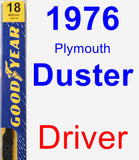 Driver Wiper Blade for 1976 Plymouth Duster - Premium