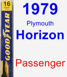 Passenger Wiper Blade for 1979 Plymouth Horizon - Premium