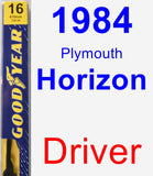 Driver Wiper Blade for 1984 Plymouth Horizon - Premium