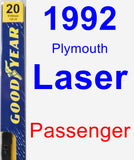 Passenger Wiper Blade for 1992 Plymouth Laser - Premium