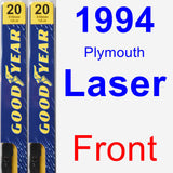 Front Wiper Blade Pack for 1994 Plymouth Laser - Premium