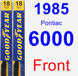 Front Wiper Blade Pack for 1985 Pontiac 6000 - Premium