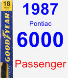 Passenger Wiper Blade for 1987 Pontiac 6000 - Premium