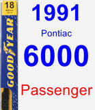 Passenger Wiper Blade for 1991 Pontiac 6000 - Premium