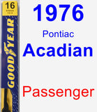 Passenger Wiper Blade for 1976 Pontiac Acadian - Premium