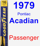 Passenger Wiper Blade for 1979 Pontiac Acadian - Premium