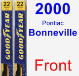 Front Wiper Blade Pack for 2000 Pontiac Bonneville - Premium